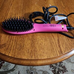 Pink Hair Straightening Brush